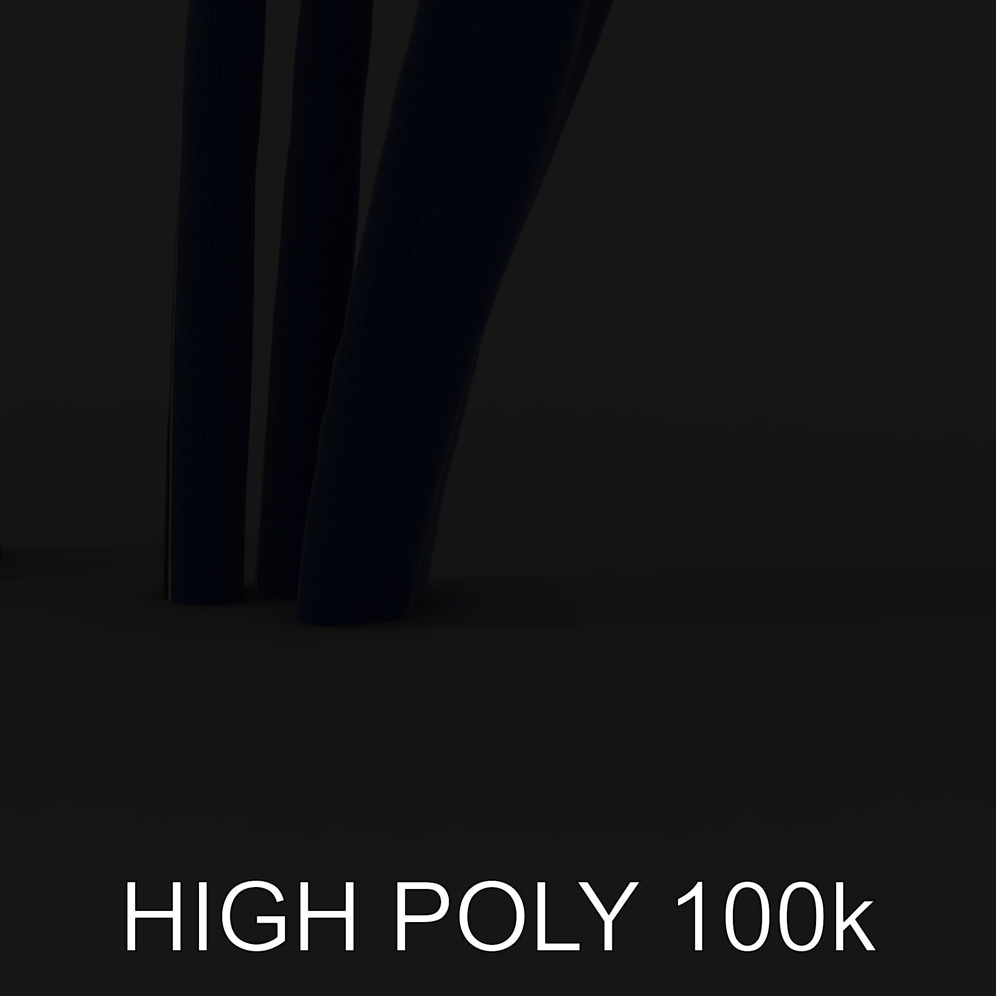 Decorative Cattail Sculpture Model Pack Low-poly 3D model_5