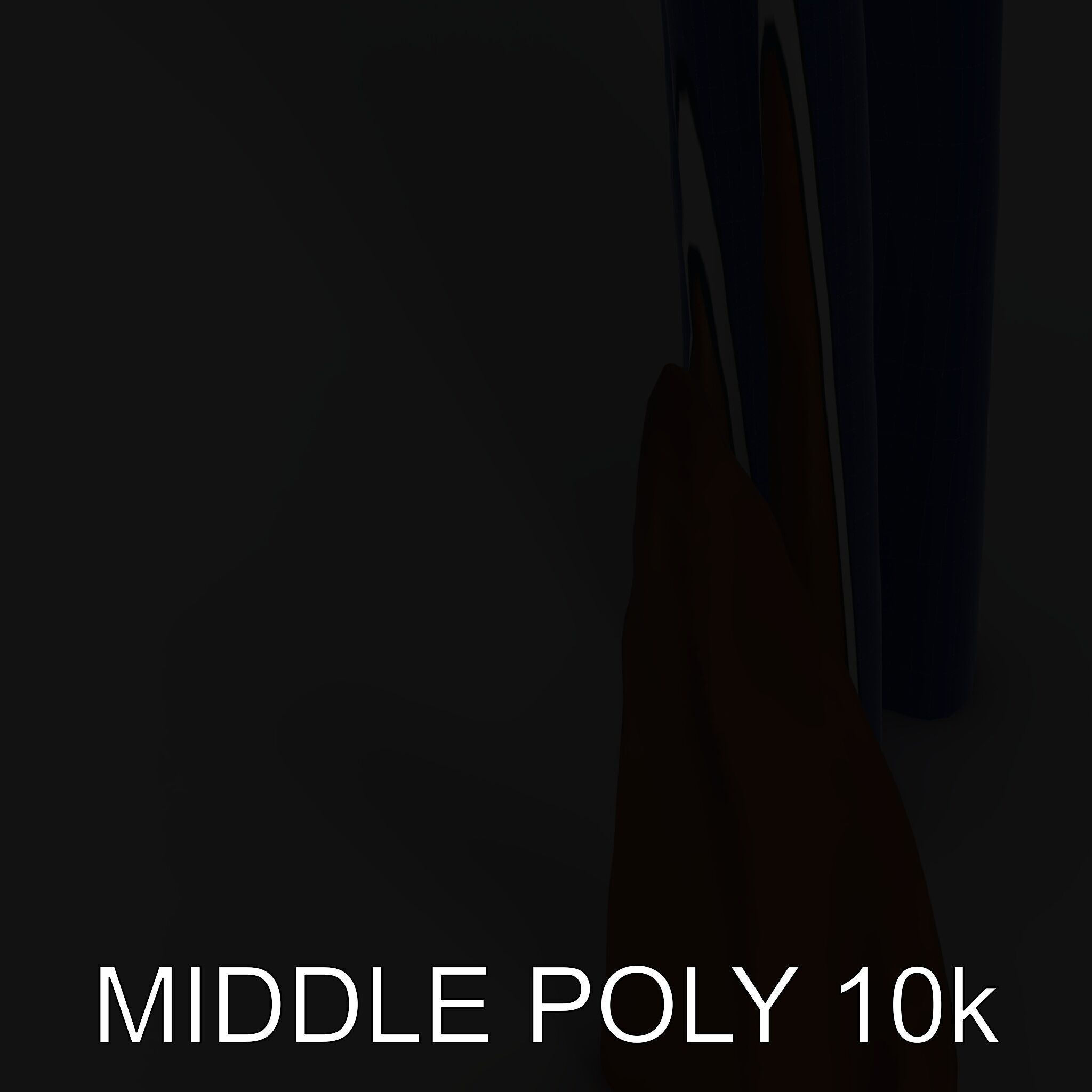 Decorative Cattail Sculpture Model Pack Low-poly 3D model_27