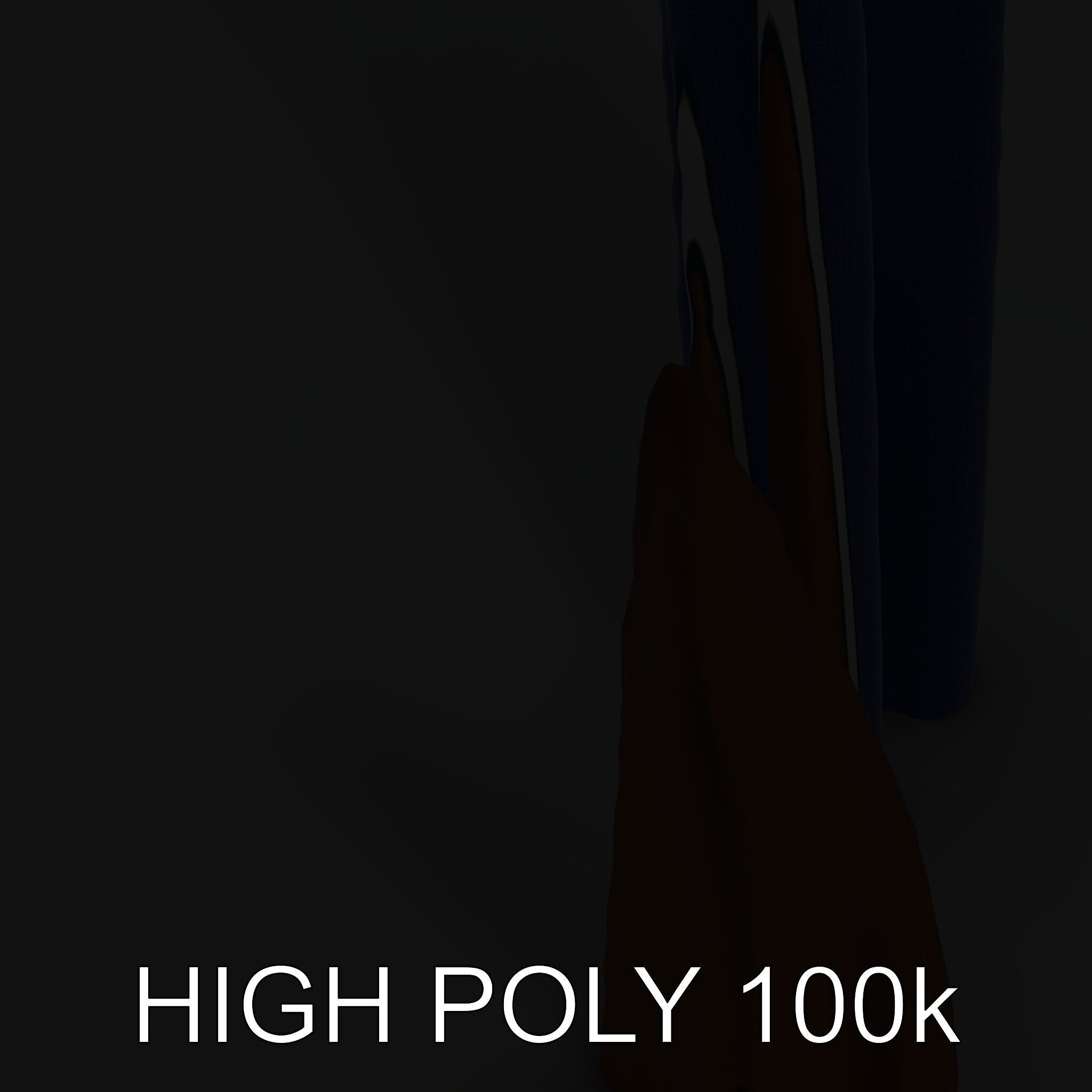 Decorative Cattail Sculpture Model Pack Low-poly 3D model_29