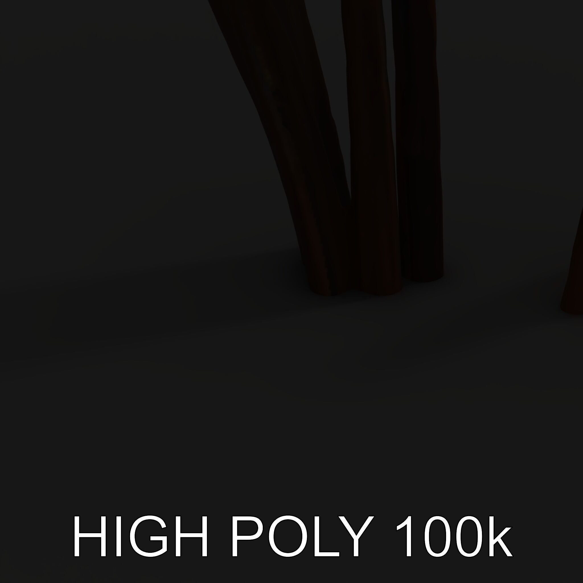 Decorative Cattail Sculpture Model Pack Low-poly 3D model_13