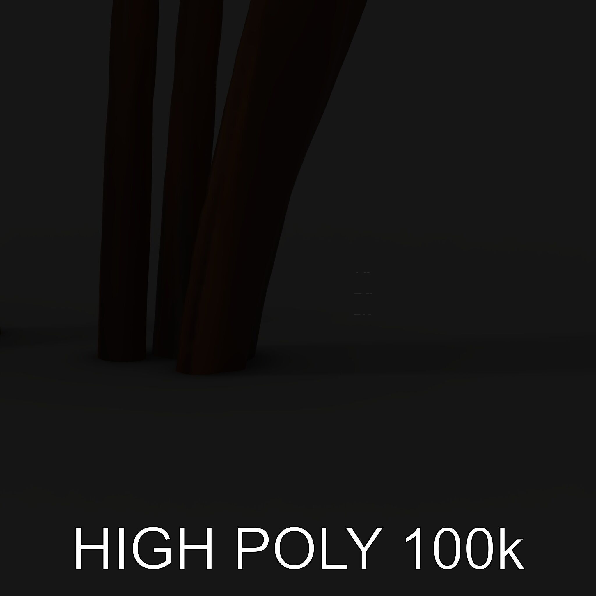 Decorative Cattail Sculpture Model Pack Low-poly 3D model_4