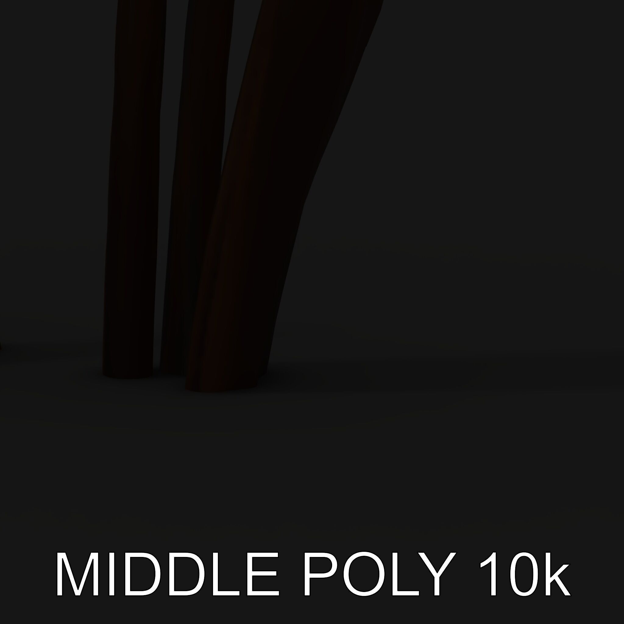 Decorative Cattail Sculpture Model Pack Low-poly 3D model_6