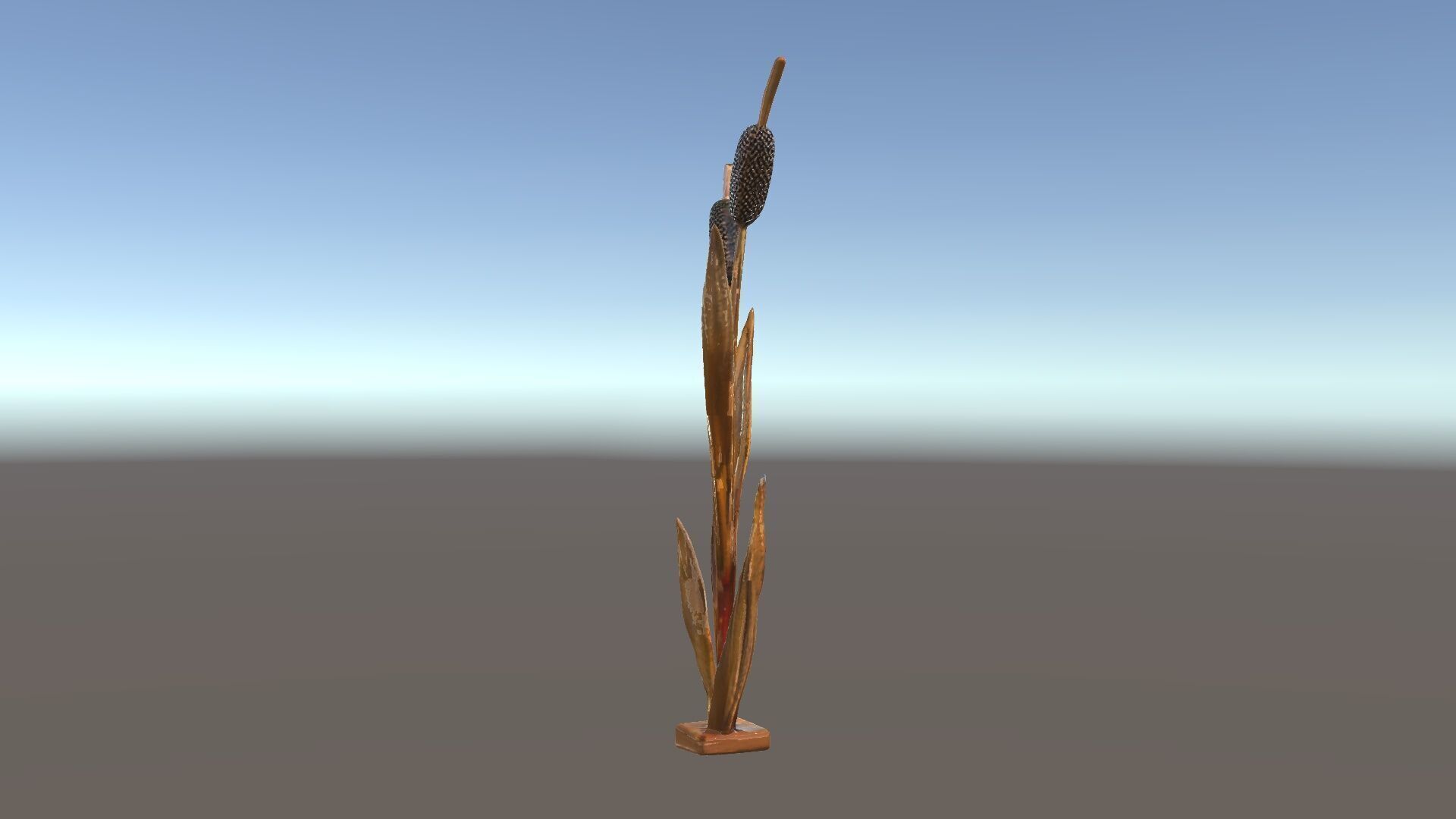 Decorative Cattail Sculpture Model Pack Low-poly 3D model_3