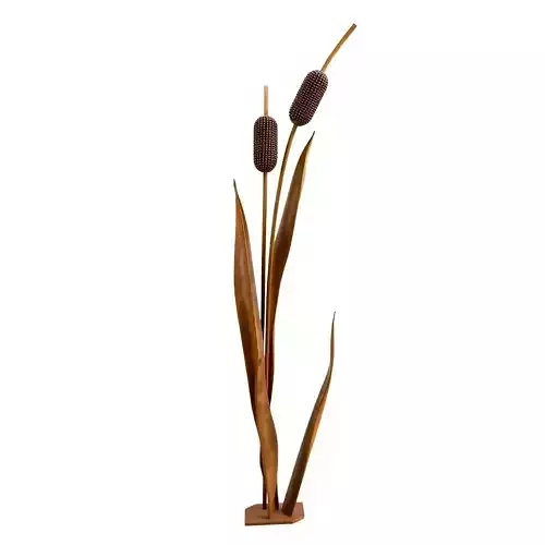 Decorative Cattail Sculpture Model Pack