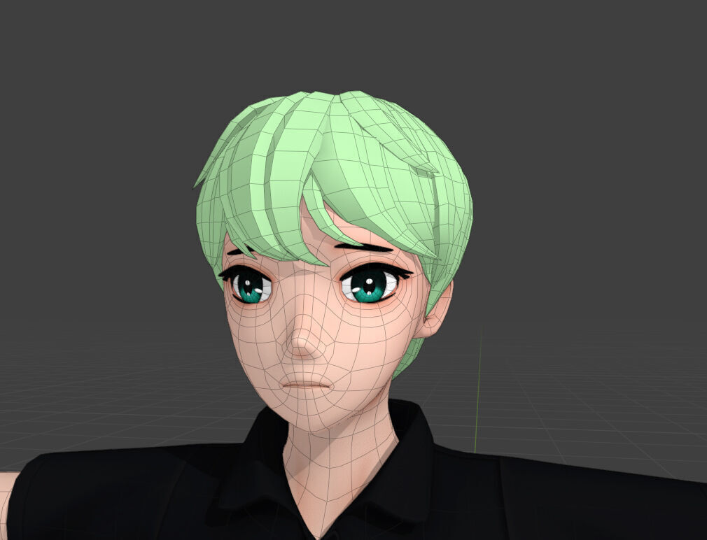 Anime Male Rig - Randy 3D model_7
