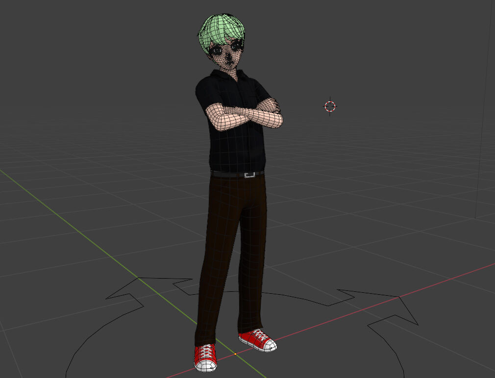 Anime Male Rig - Randy 3D model_1