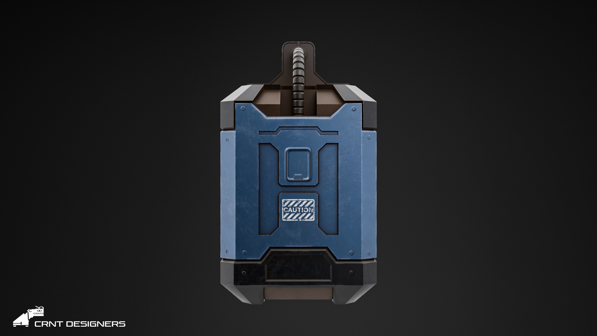 Sci-Fi Reactor - Sci-Fi Generator Low-poly 3D model_5
