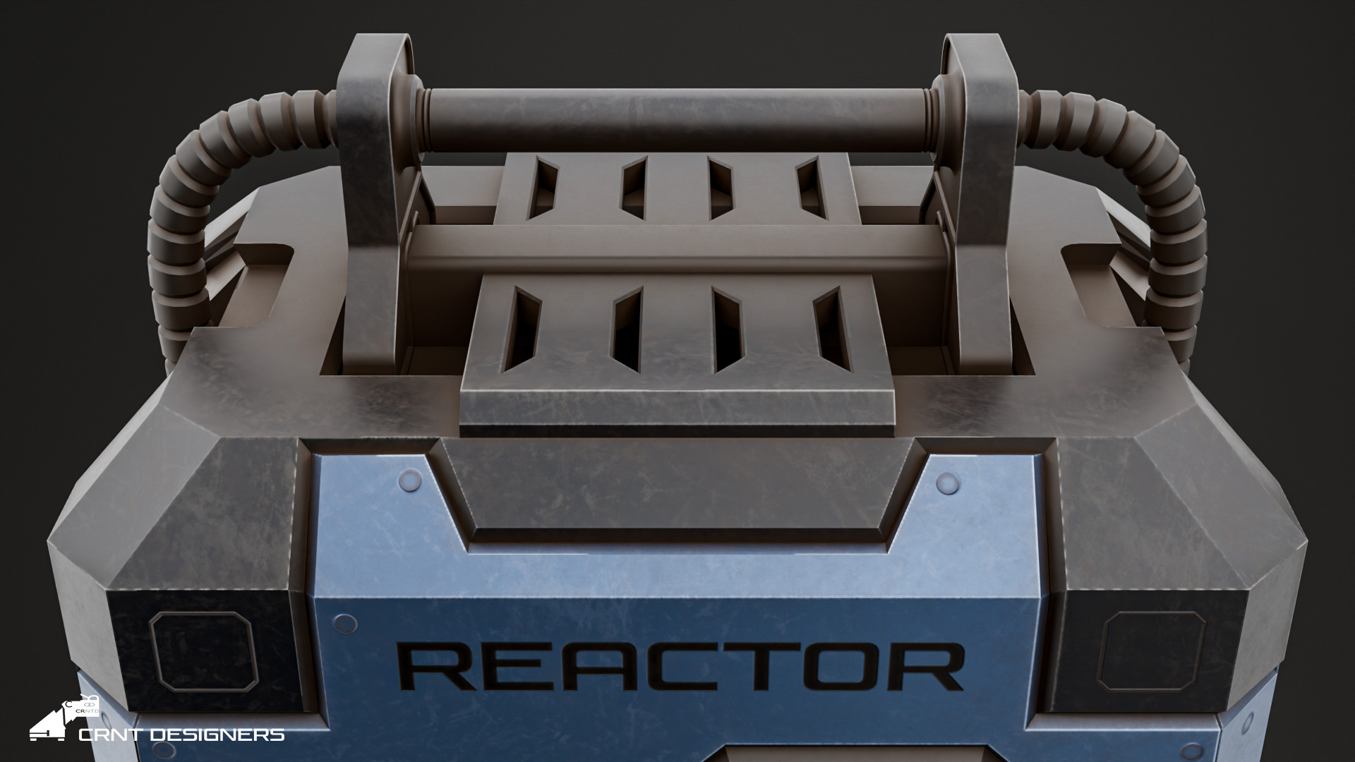 Sci-Fi Reactor - Sci-Fi Generator Low-poly 3D model_16