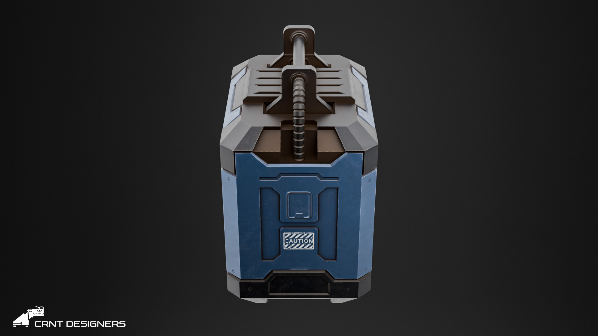 Sci-Fi Reactor - Sci-Fi Generator Low-poly 3D model_13