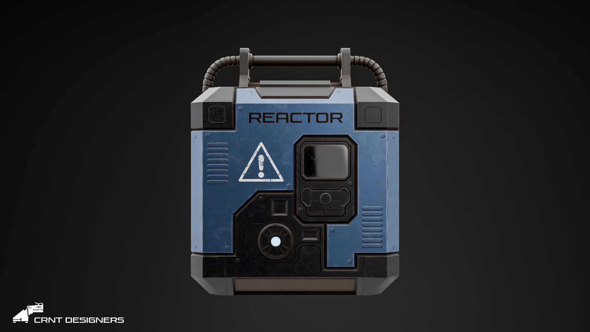 Sci-Fi Reactor - Sci-Fi Generator Low-poly 3D model_1