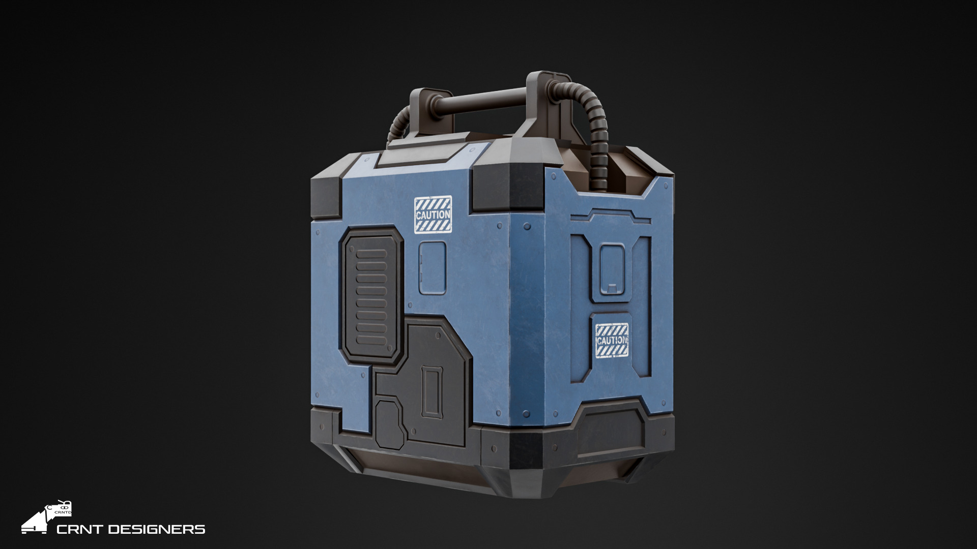 Sci-Fi Reactor - Sci-Fi Generator Low-poly 3D model_7