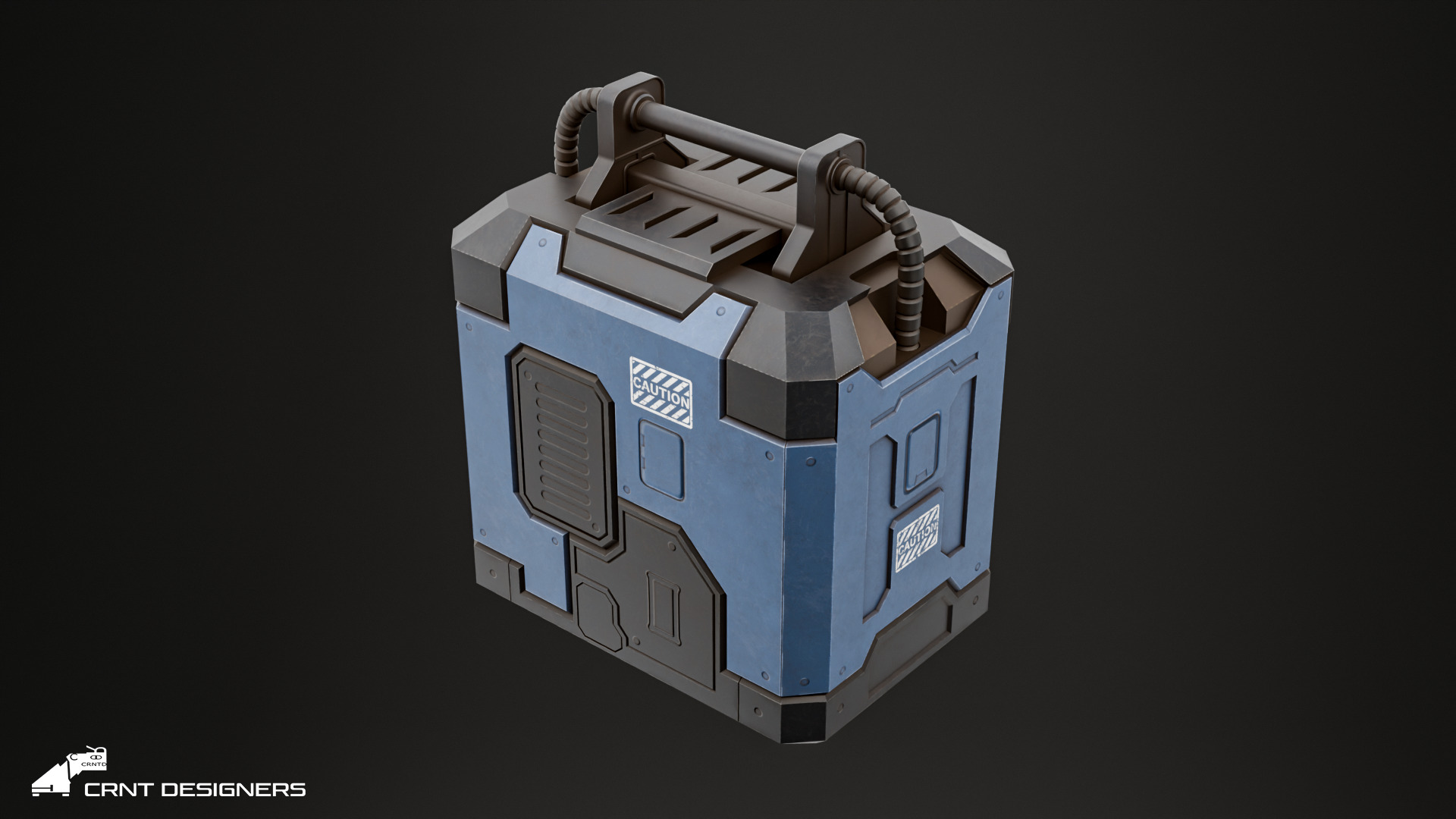 Sci-Fi Reactor - Sci-Fi Generator Low-poly 3D model_12