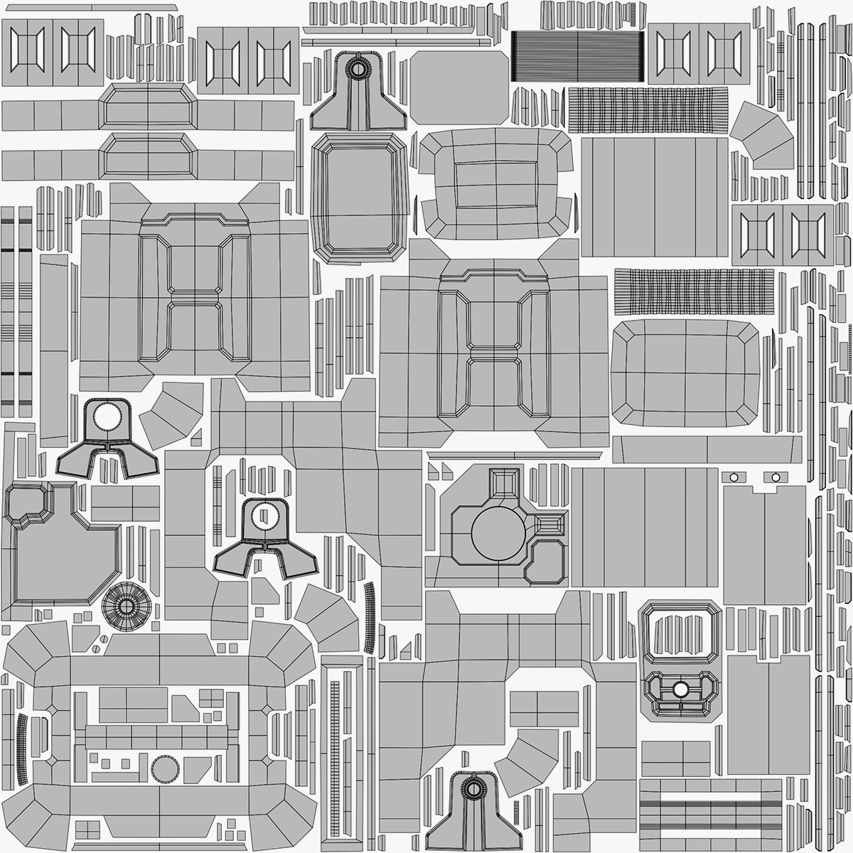 Sci-Fi Reactor - Sci-Fi Generator Low-poly 3D model_18