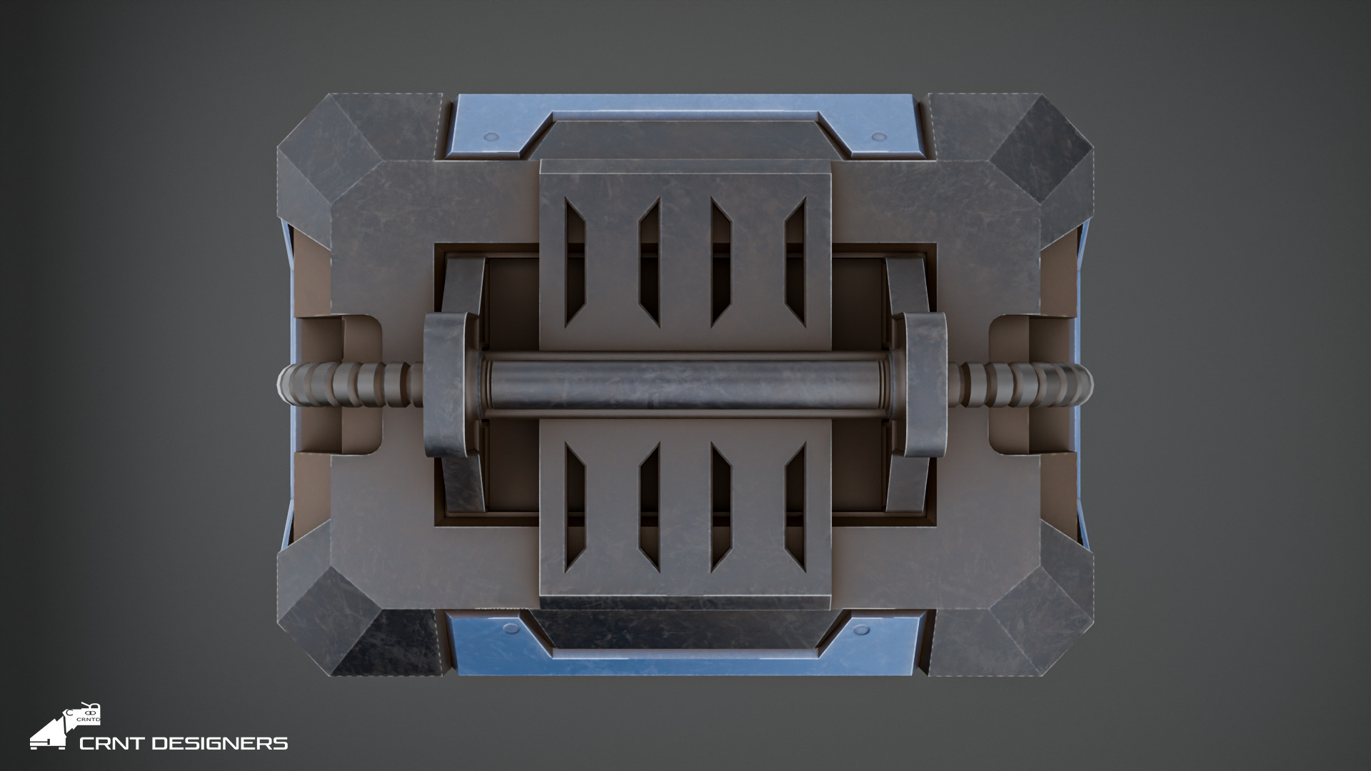 Sci-Fi Reactor - Sci-Fi Generator Low-poly 3D model_14