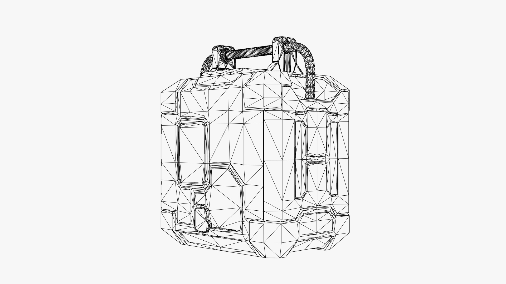 Sci-Fi Reactor - Sci-Fi Generator Low-poly 3D model_8