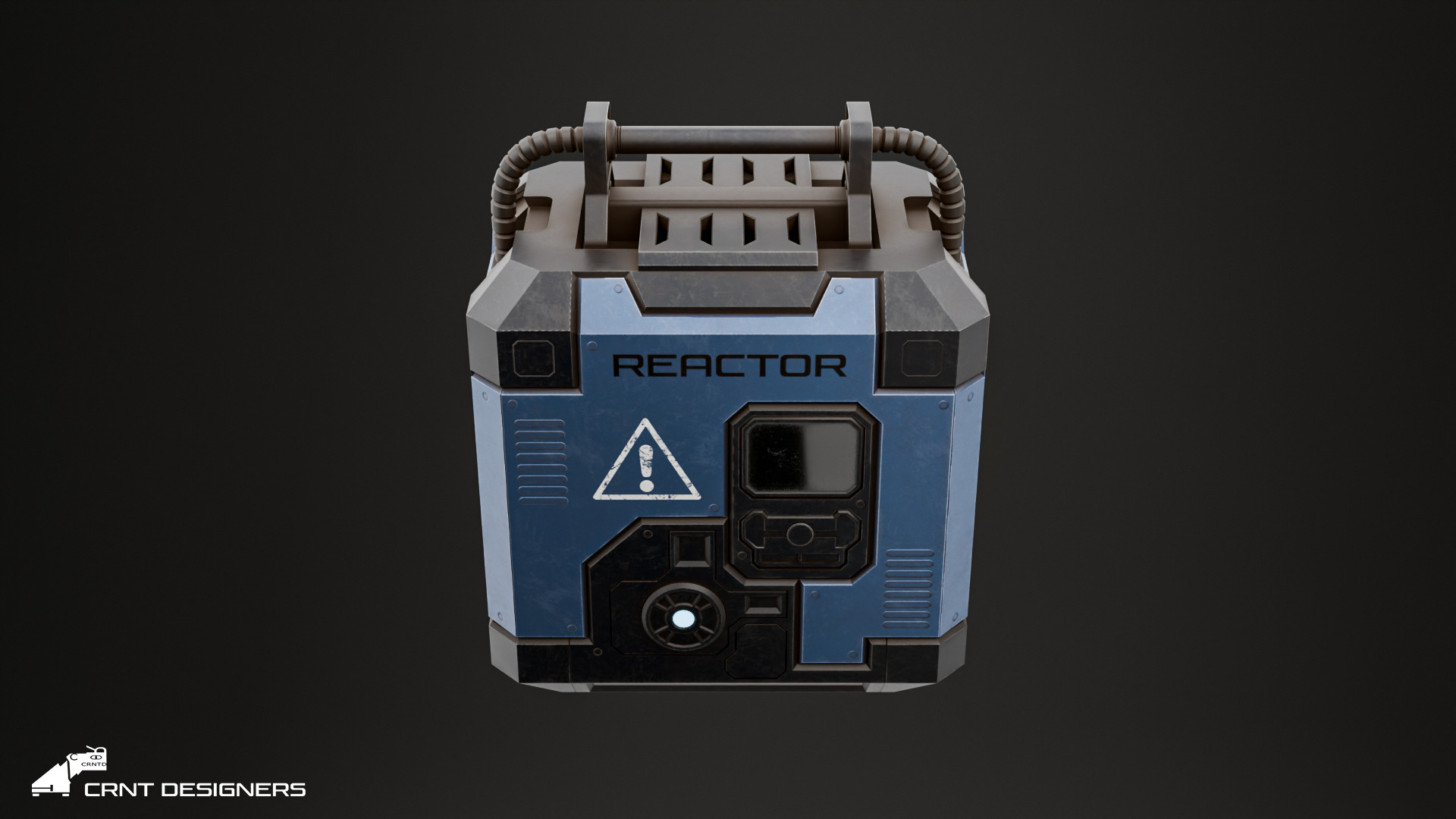 Sci-Fi Reactor - Sci-Fi Generator Low-poly 3D model_11