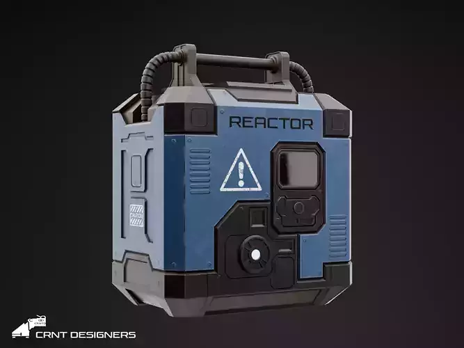 Sci-Fi Reactor - Sci-Fi Generator Low-poly 3D model