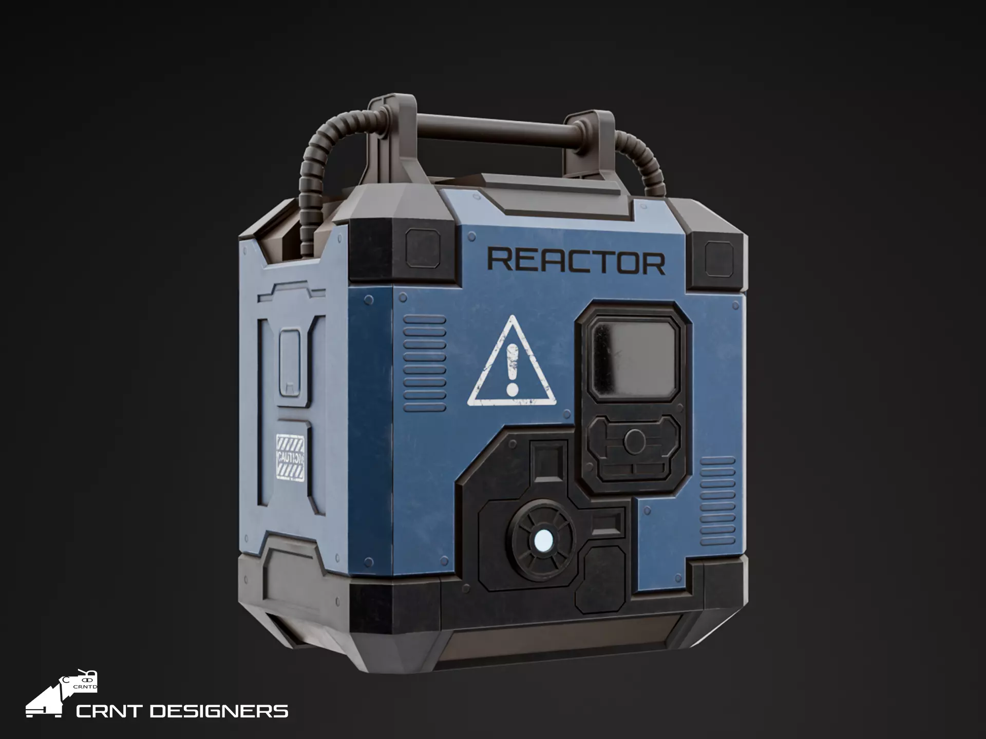 Sci-Fi Reactor - Sci-Fi Generator Low-poly 3D model_0
