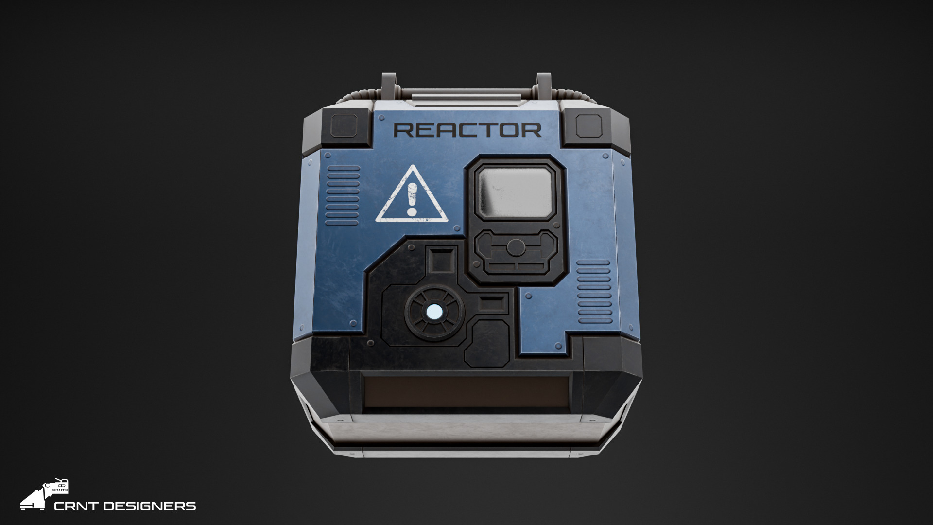 Sci-Fi Reactor - Sci-Fi Generator Low-poly 3D model_15