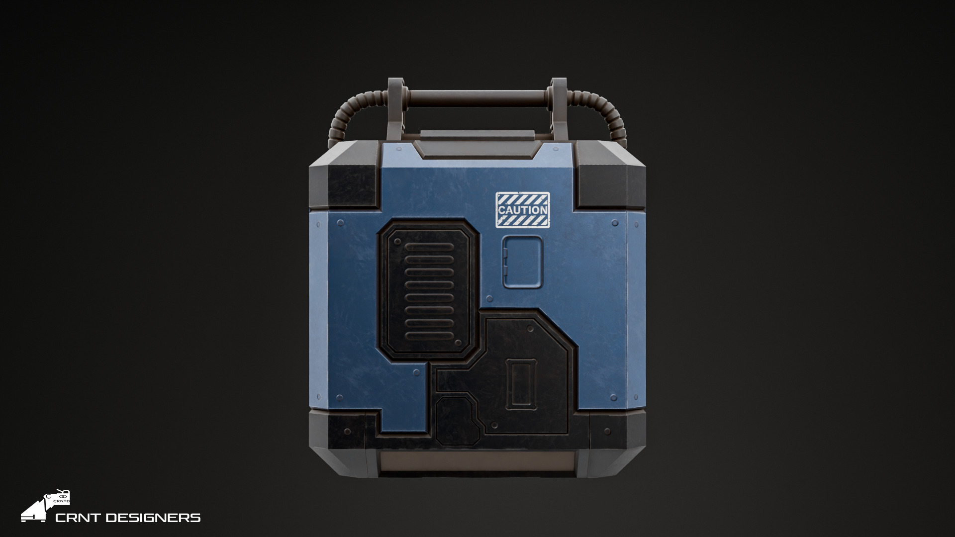 Sci-Fi Reactor - Sci-Fi Generator Low-poly 3D model_9