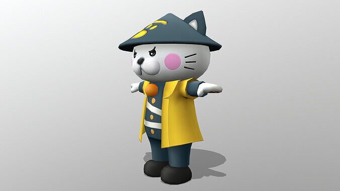 chr135-hagi Low-poly 3D model