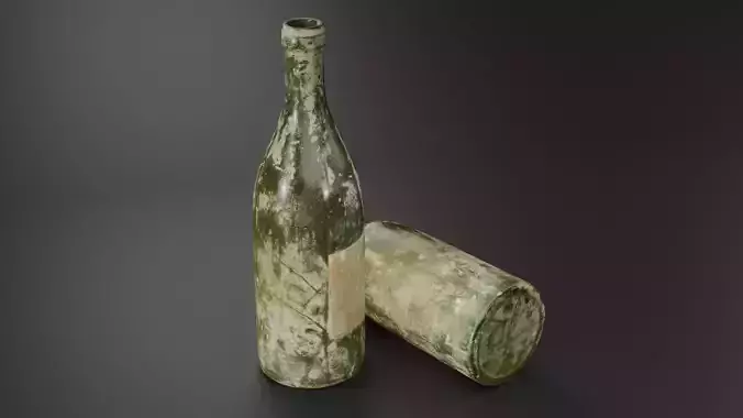 Old junk bottle