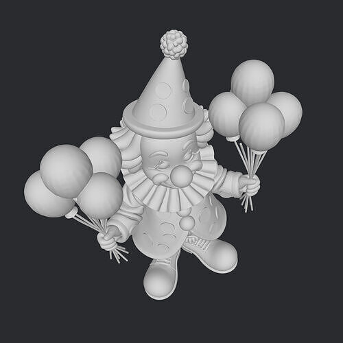 clown men 3D print model