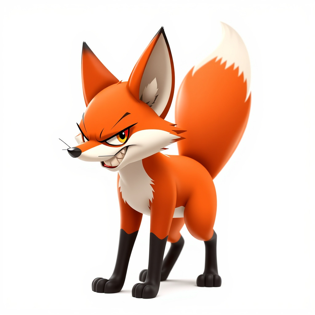 Cartoon Fox Character Model Pack Low-poly 3D model_2