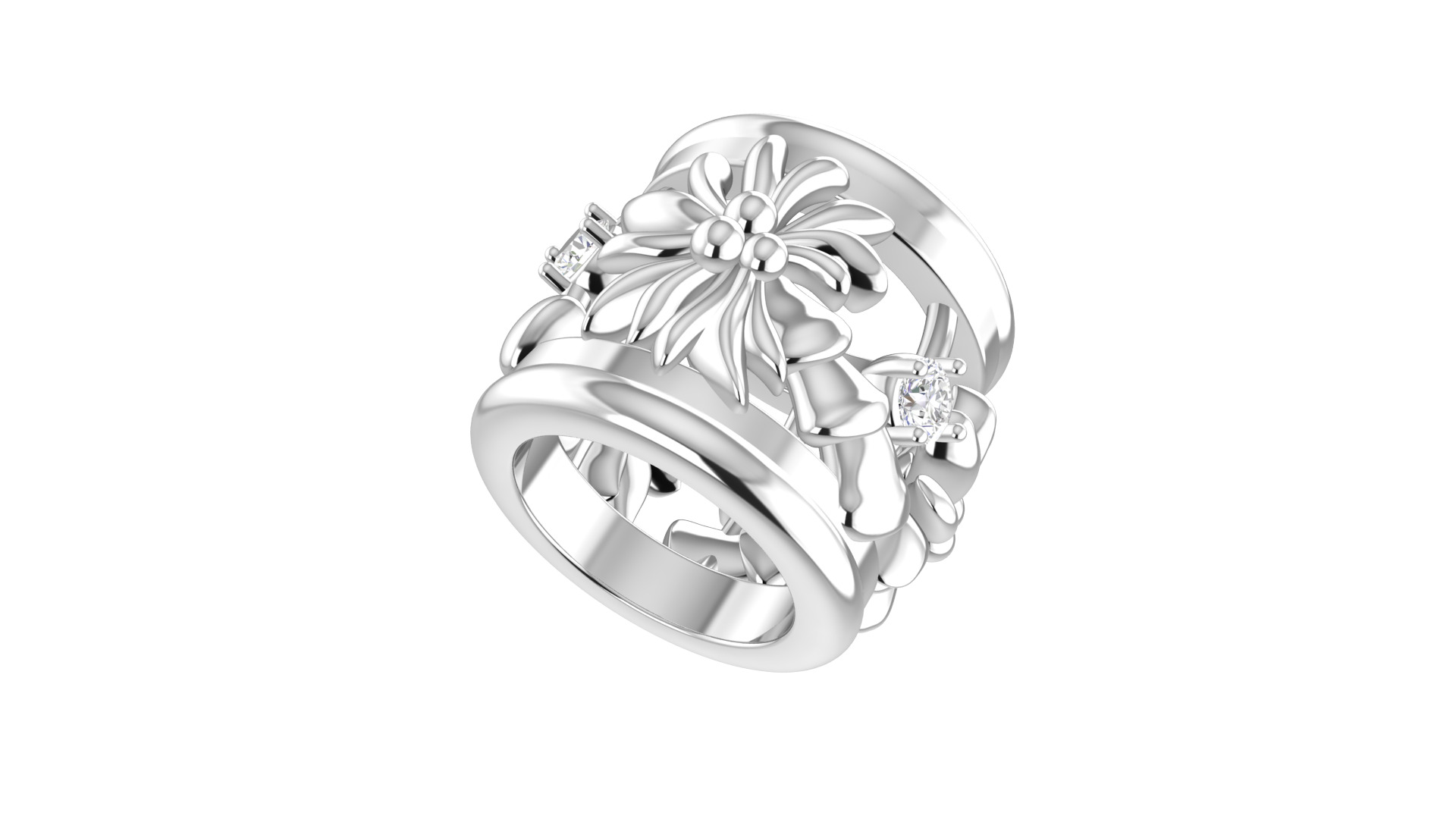 Palm Tree Charm Bead 3D print model_1