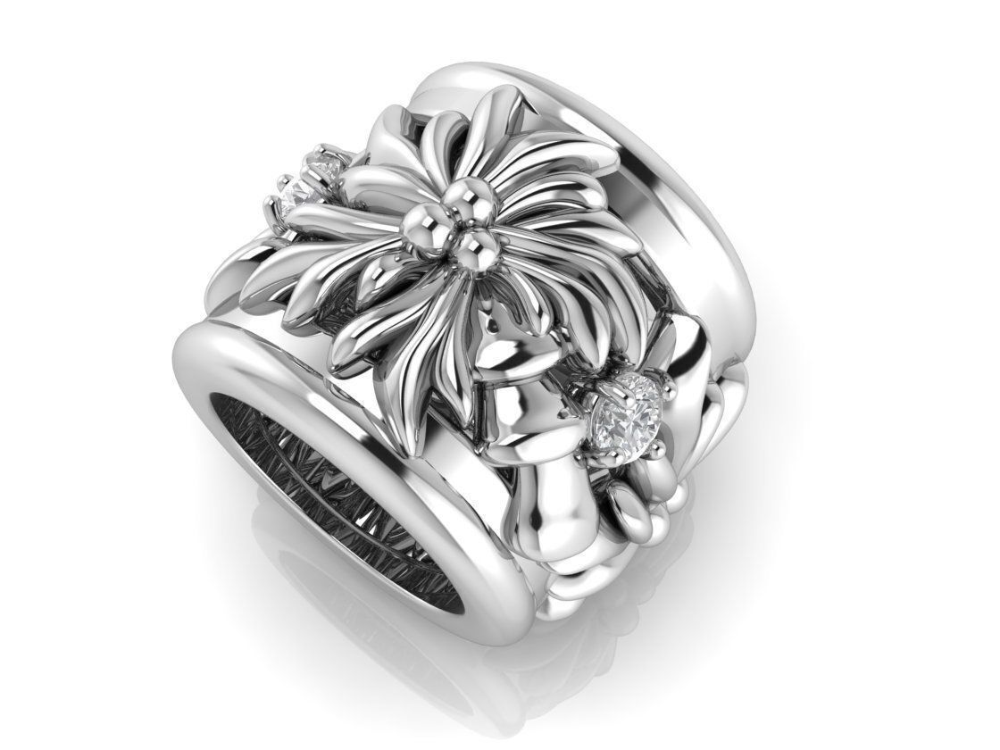 Palm Tree Charm Bead 3D print model_3