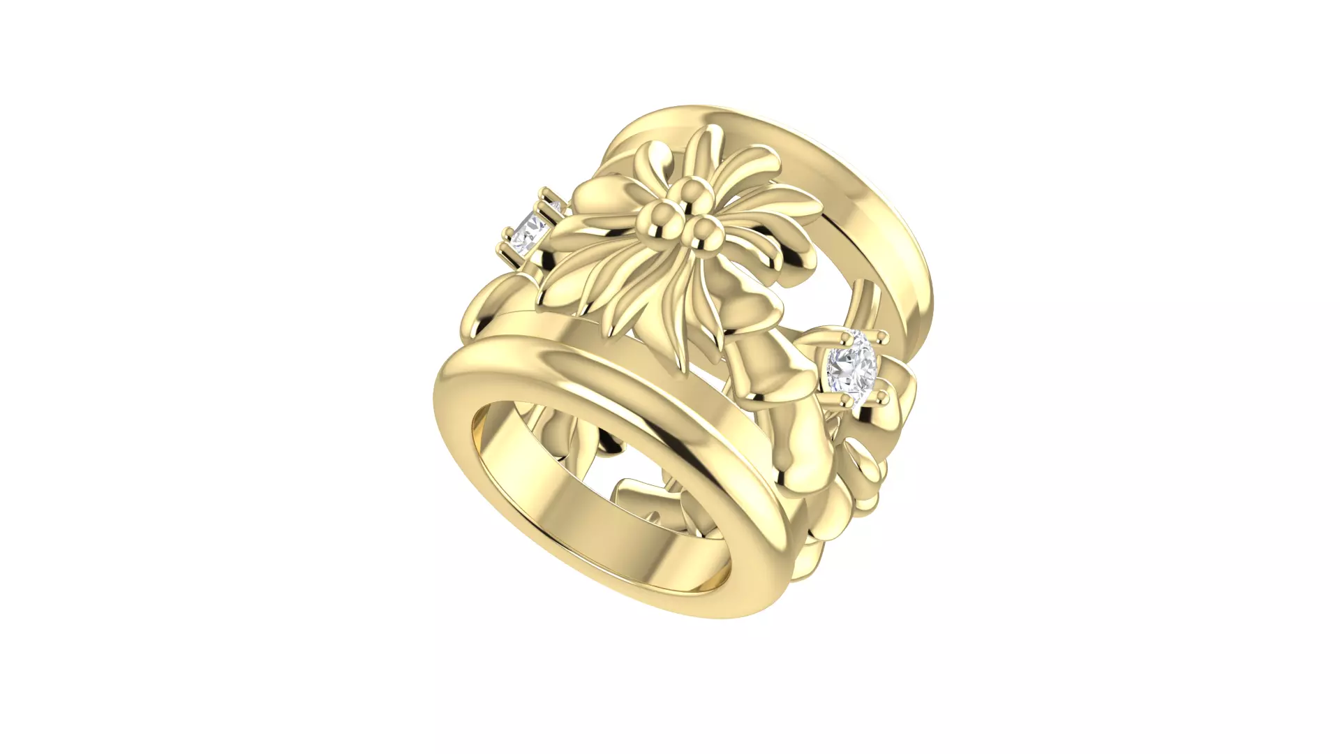 Palm Tree Charm Bead 3D print model_0