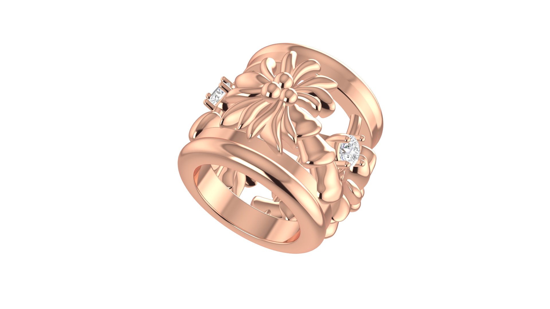 Palm Tree Charm Bead 3D print model_2