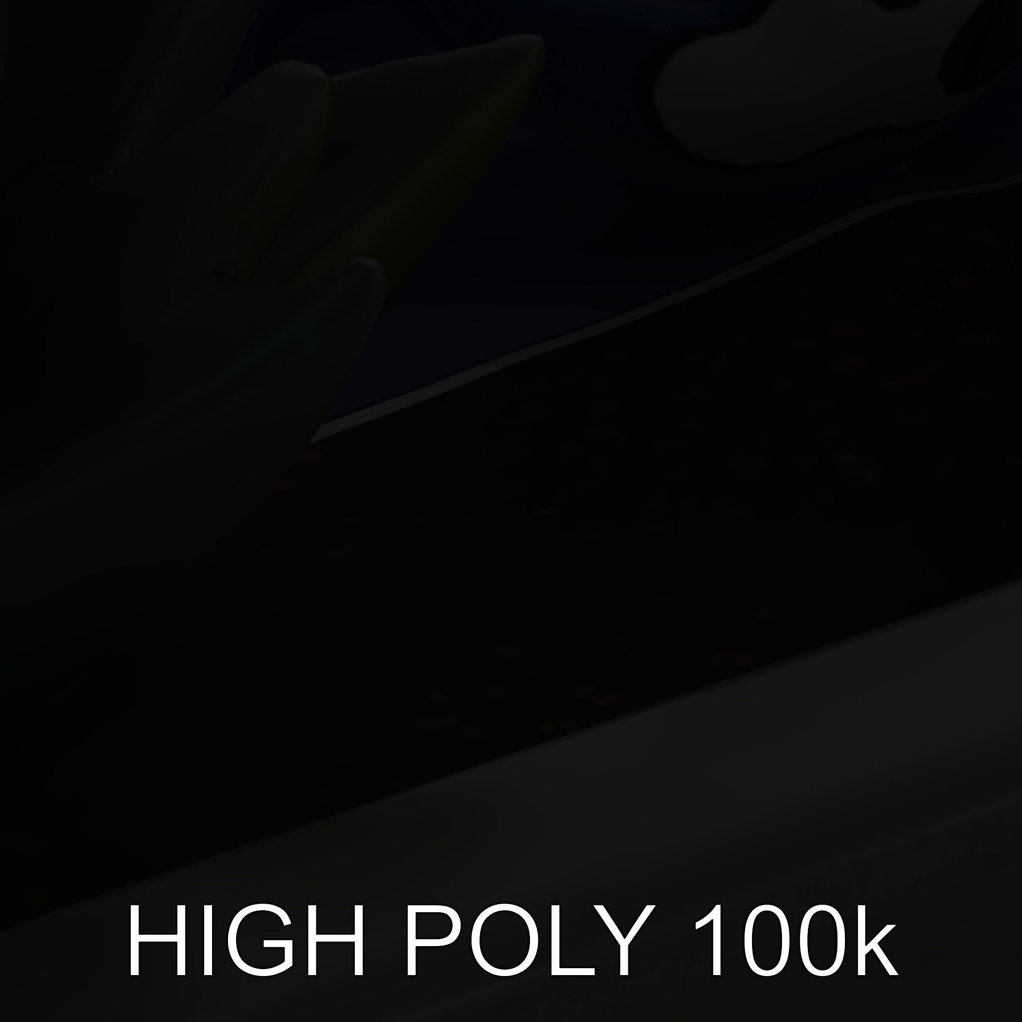 Modern Succulent Planter Box Model Pack Low-poly 3D model_14