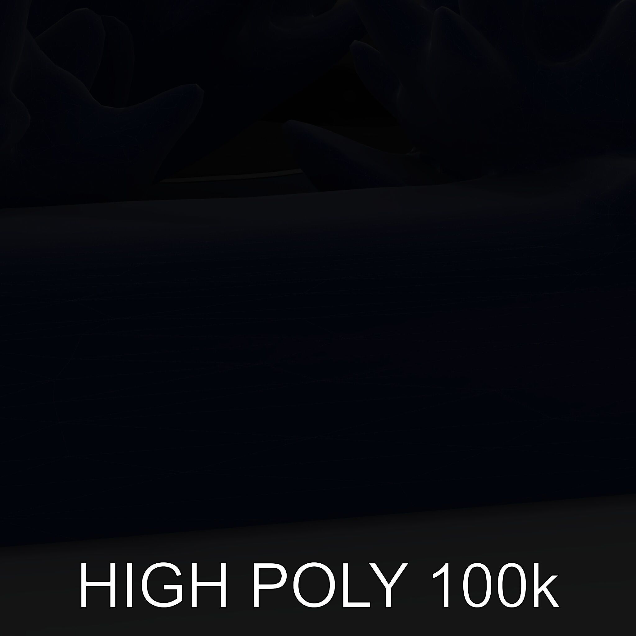 Modern Succulent Planter Box Model Pack Low-poly 3D model_19