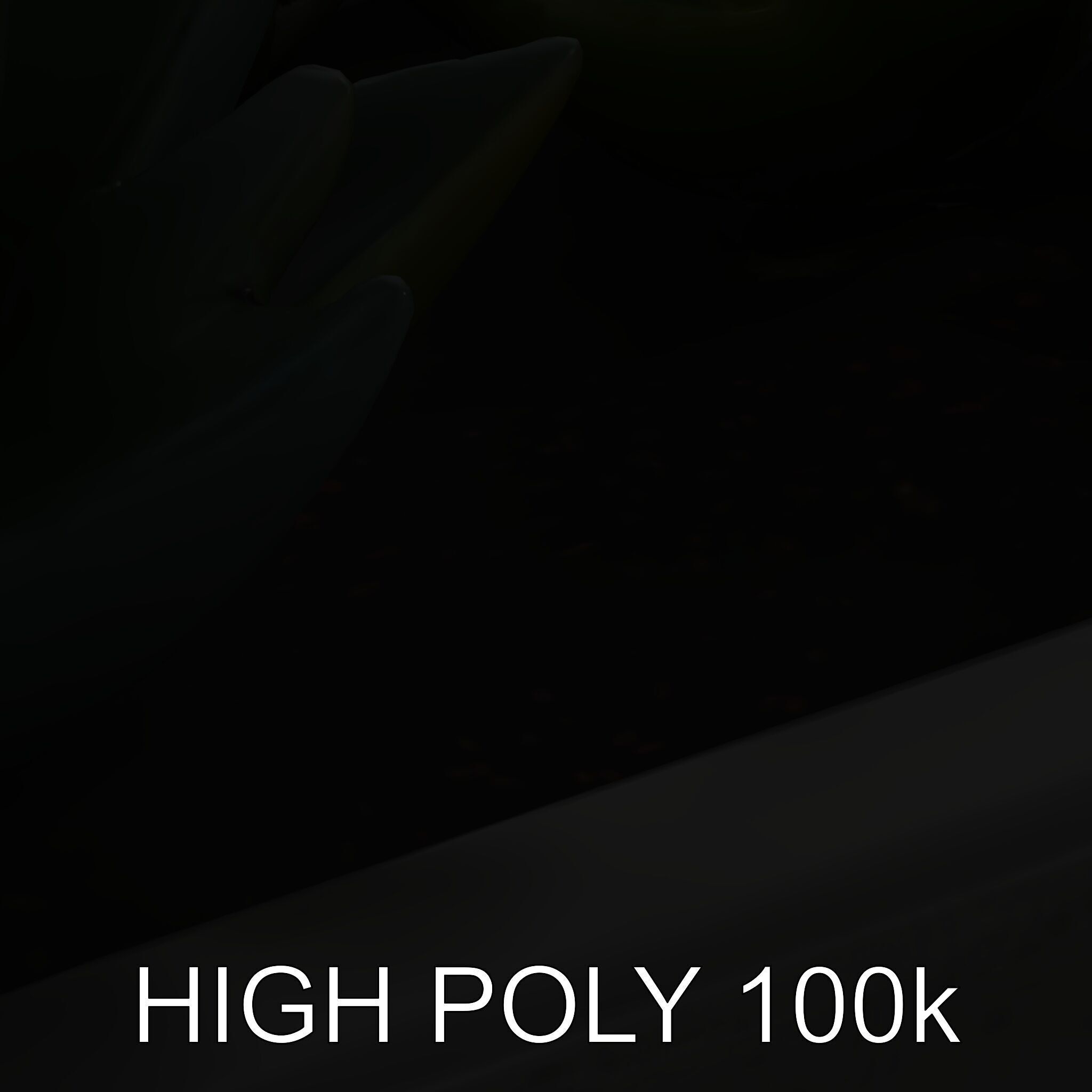 Modern Succulent Planter Box Model Pack Low-poly 3D model_8