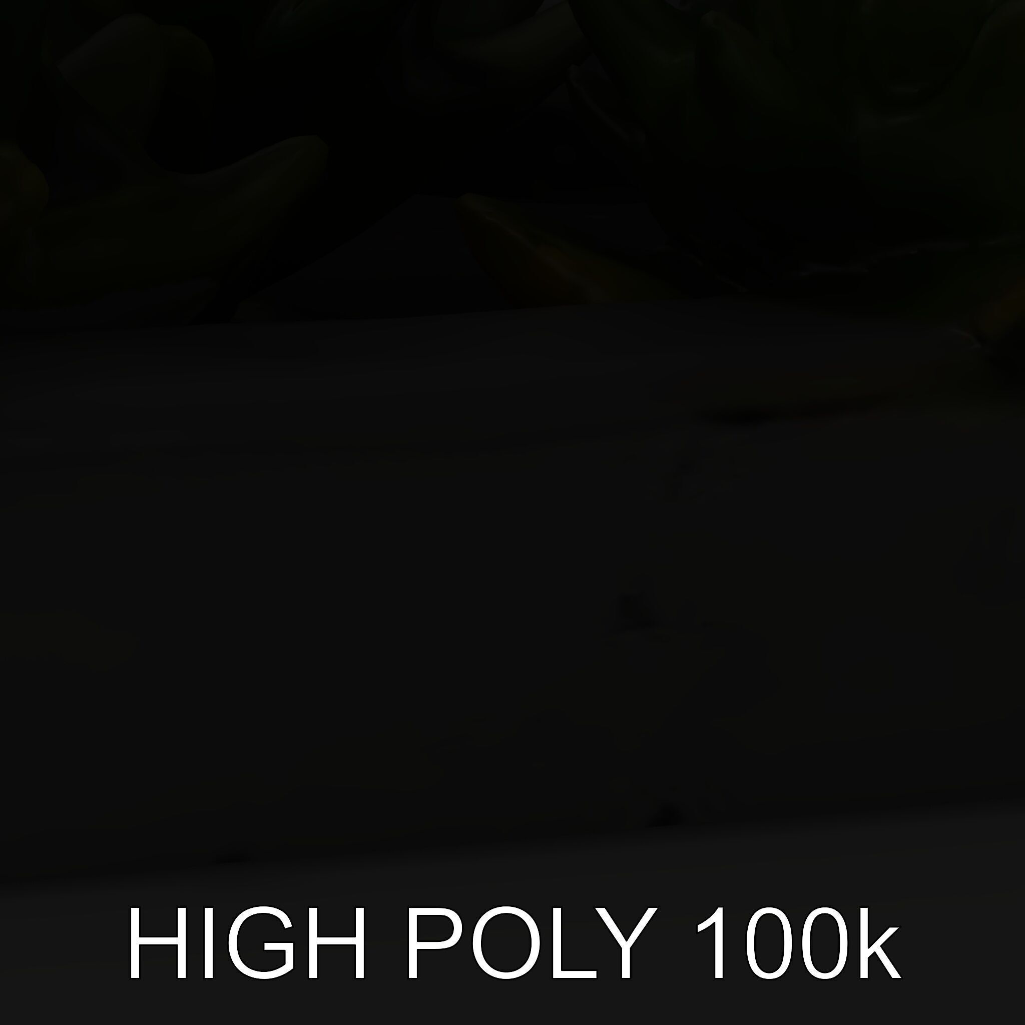 Modern Succulent Planter Box Model Pack Low-poly 3D model_6