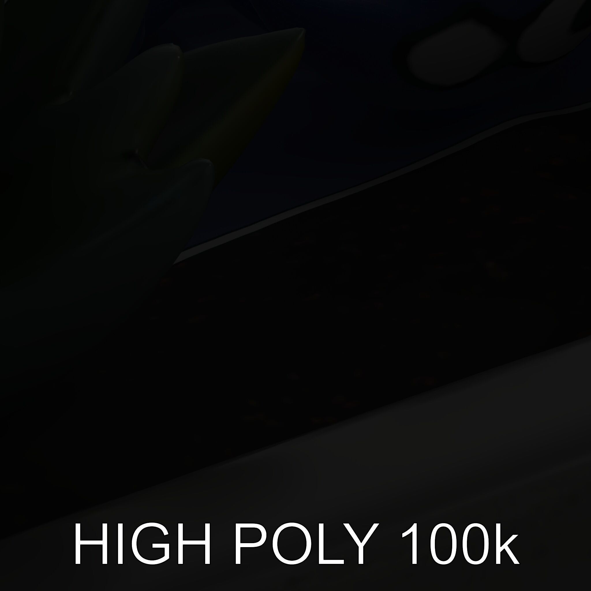 Modern Succulent Planter Box Model Pack Low-poly 3D model_26