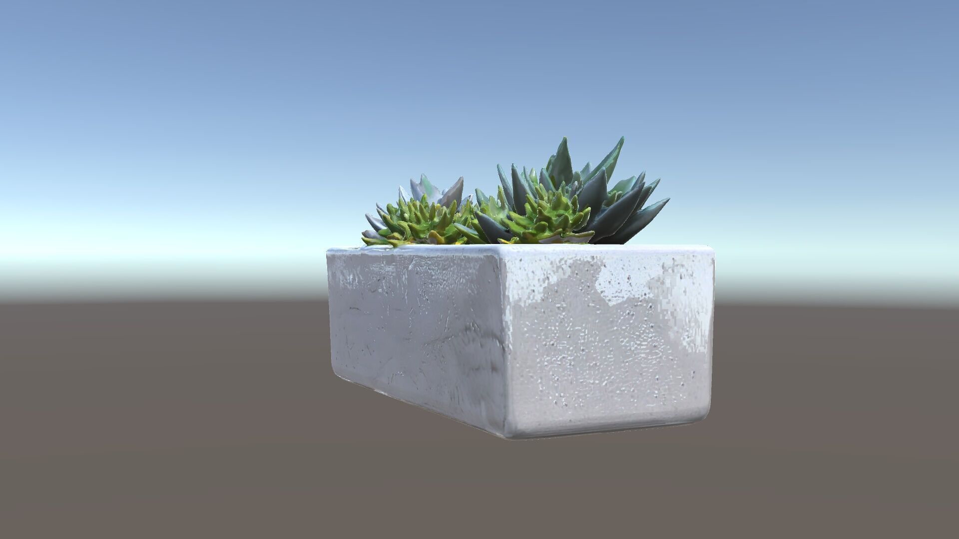 Modern Succulent Planter Box Model Pack Low-poly 3D model_34