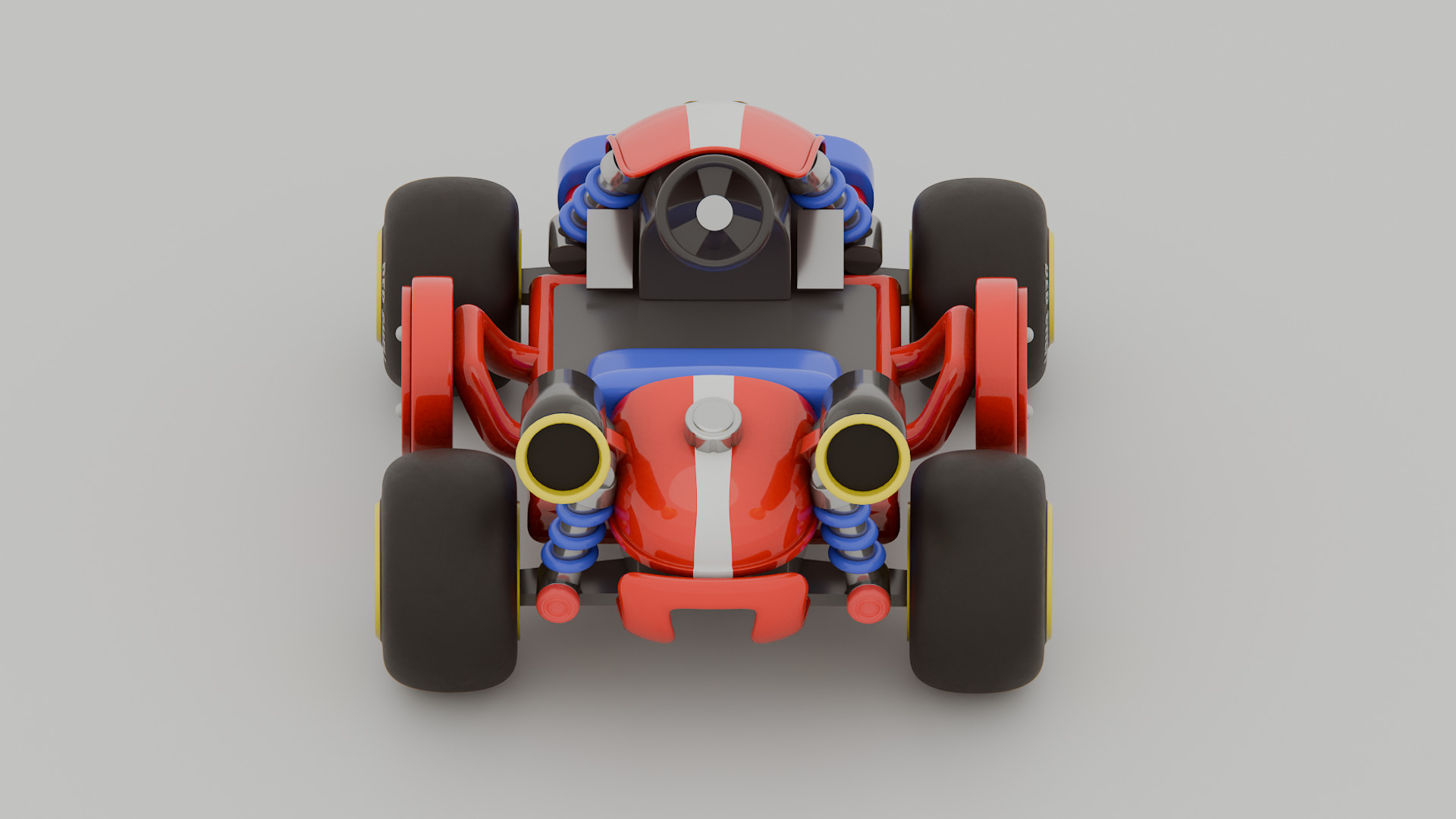 Mario Kart Car 3D Model 3D model_2