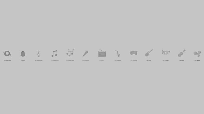 Music Emoji Pack 3D Printable 13 Unique Emojis 3D print model