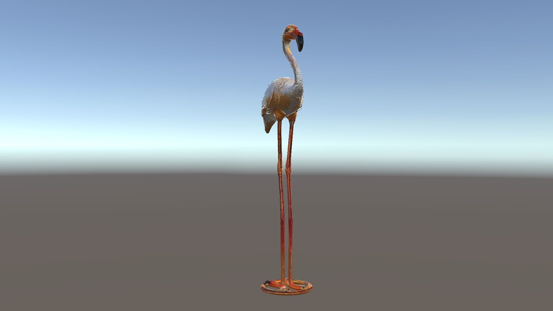 Rustic Flamingo Art Sculpture Model Pack Low-poly 3D model_34