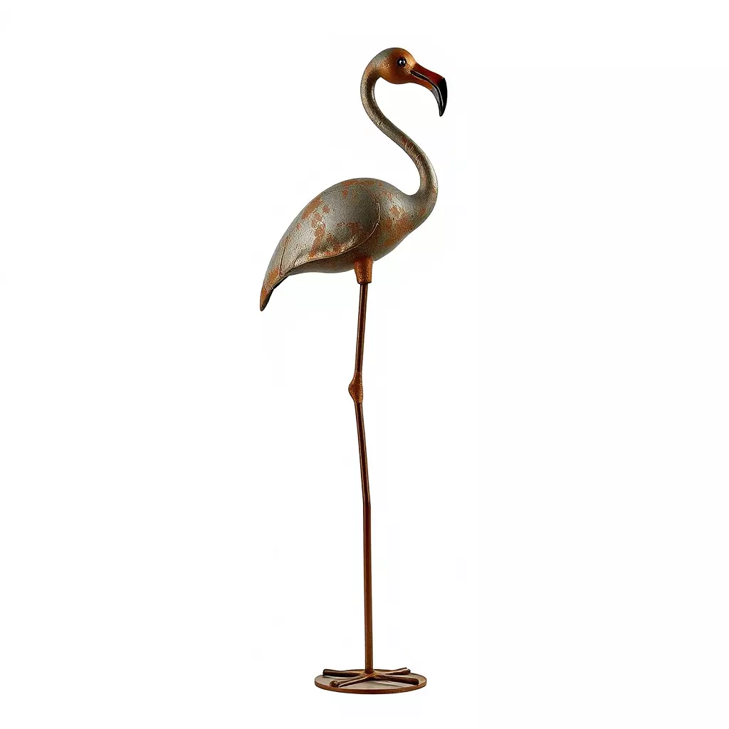 Rustic Flamingo Art Sculpture Model Pack Low-poly 3D model_0