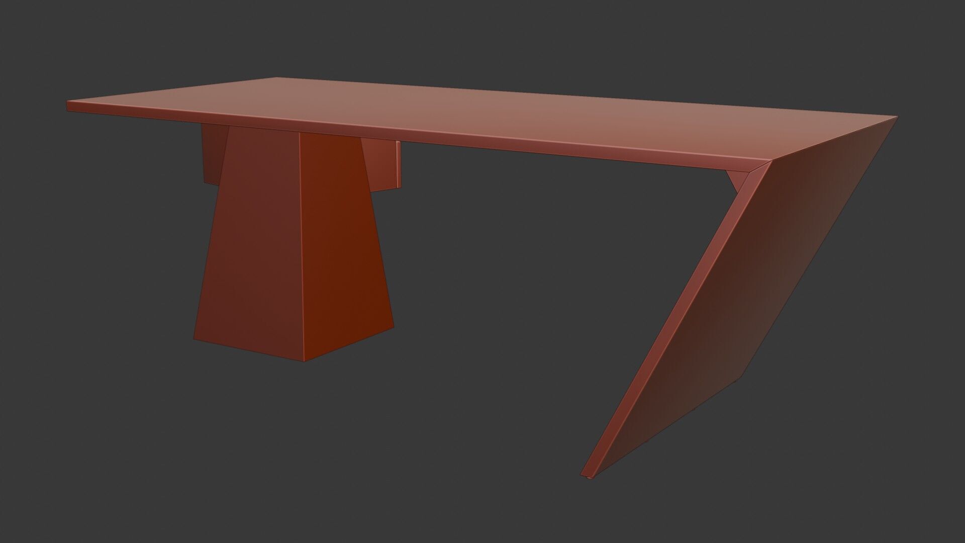 Modern Desk Marble 3D model_22