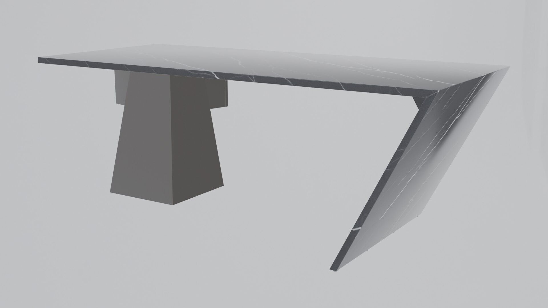 Modern Desk Marble 3D model_24