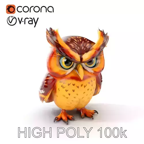 Charming Owl Character Model Pack