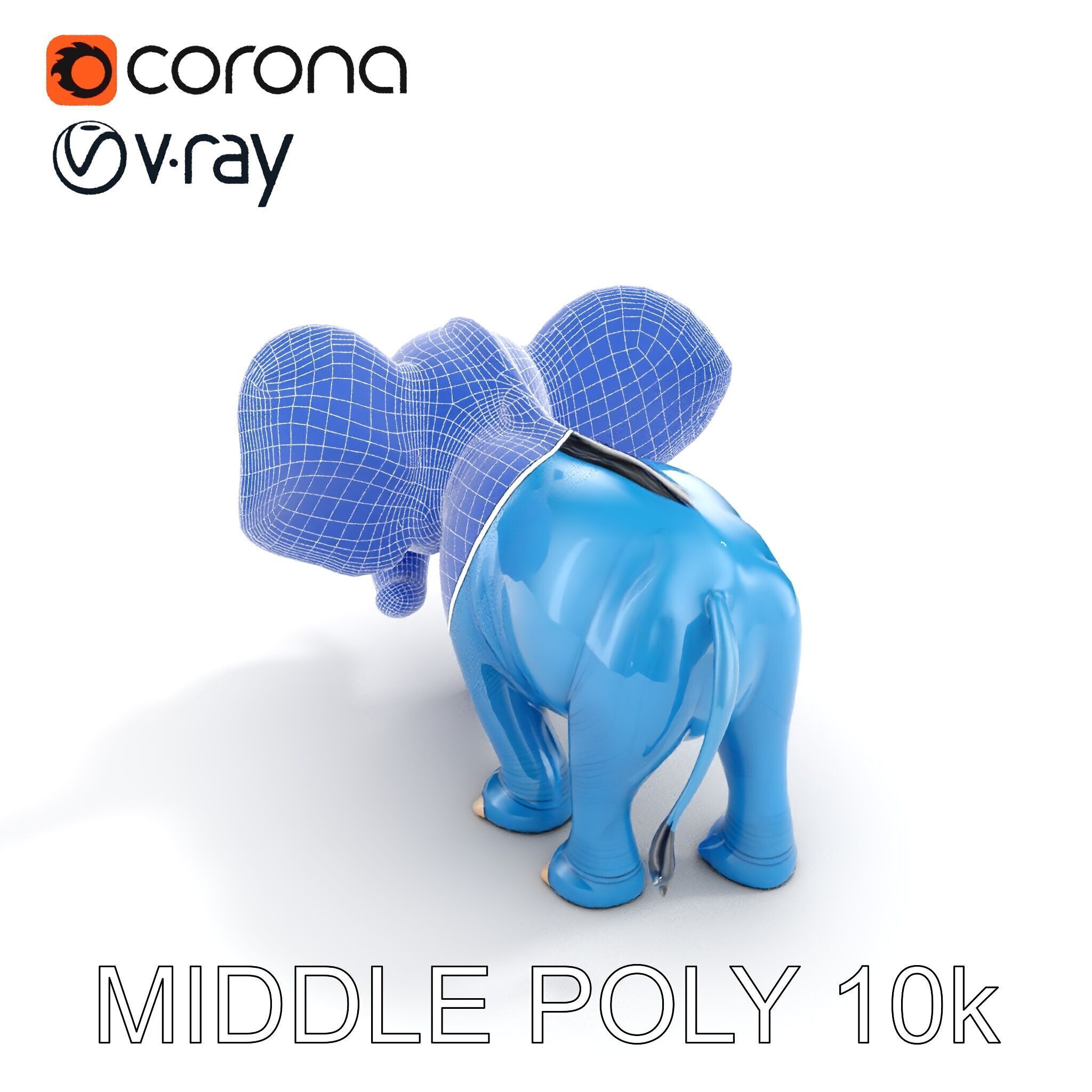 Cartoon Elephant D Model Pack Low-poly 3D model_31