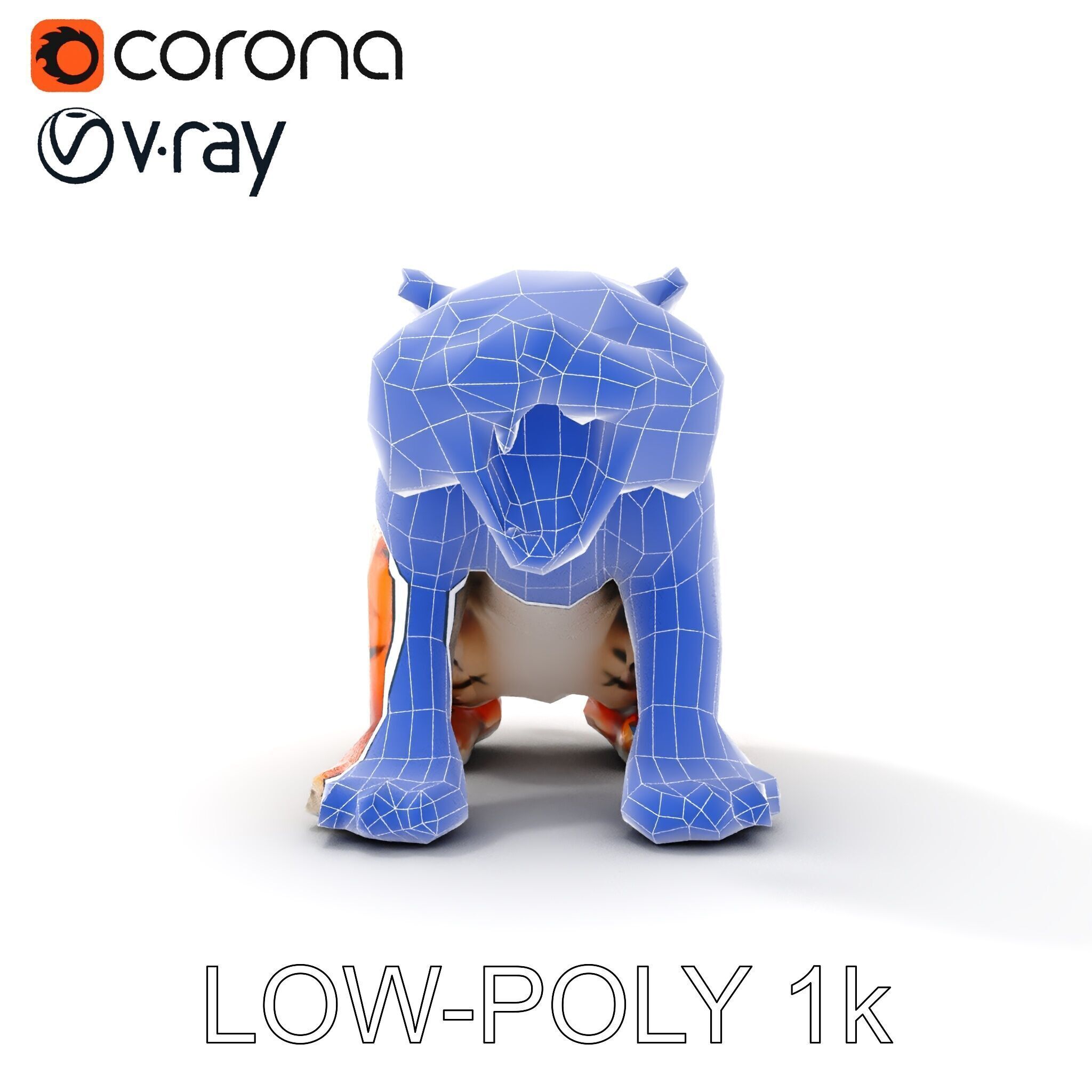 Tiger Animation Model Pack Low-poly 3D model_28