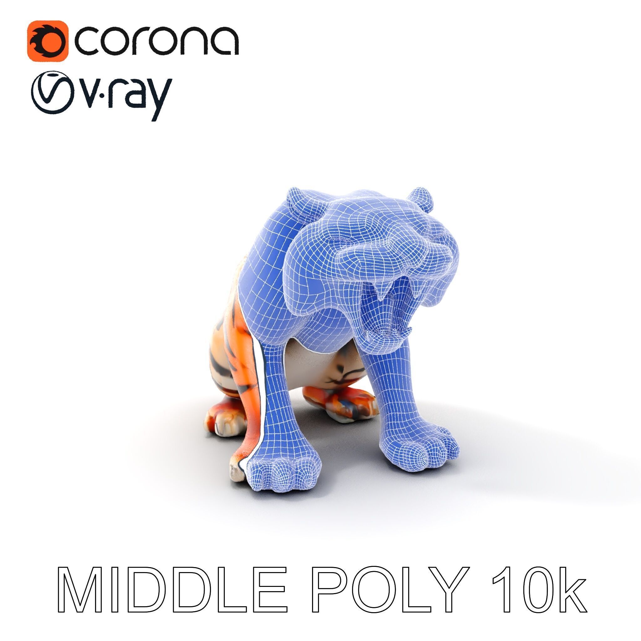 Tiger Animation Model Pack Low-poly 3D model_27