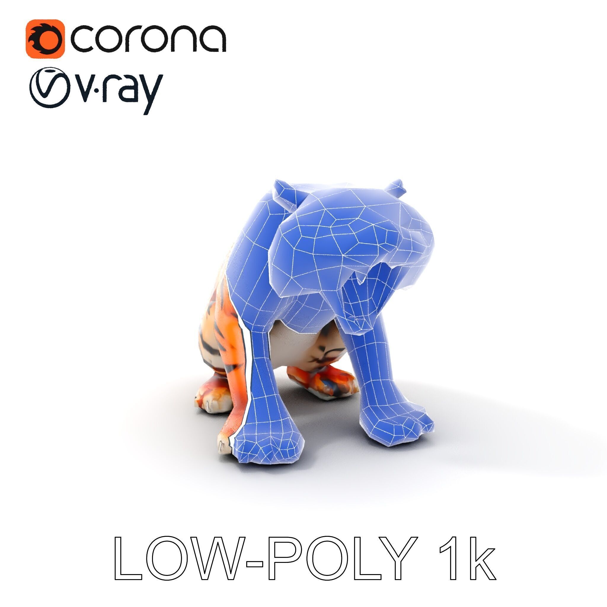 Tiger Animation Model Pack Low-poly 3D model_25