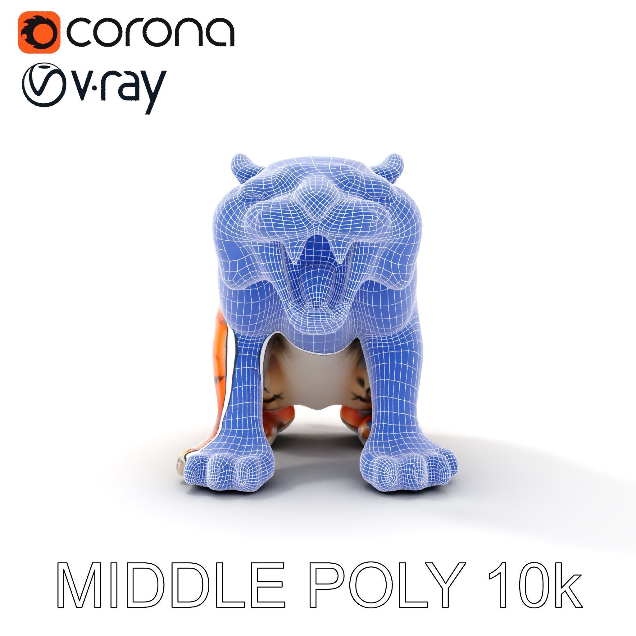 Tiger Animation Model Pack Low-poly 3D model_30